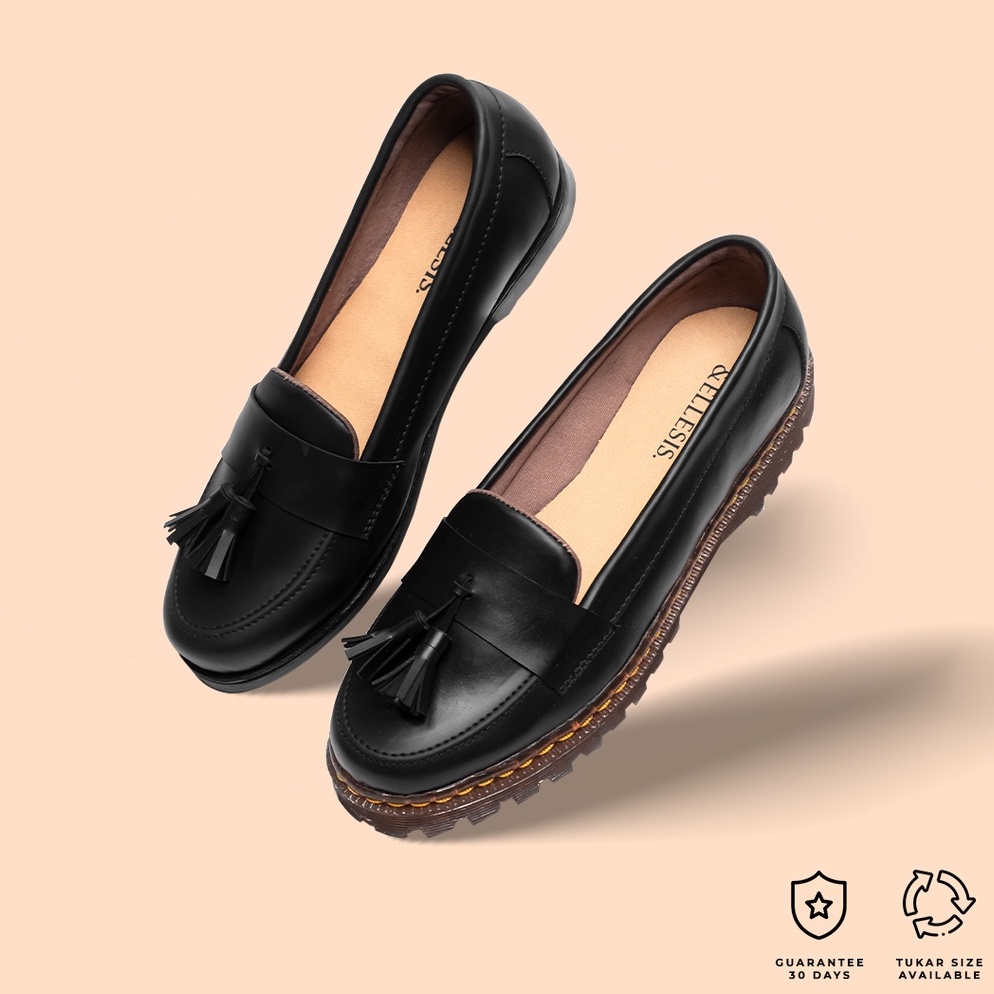 Hot Sale Ellesis Sepatu Flat Wanita Loafer Docmart - Arme Series