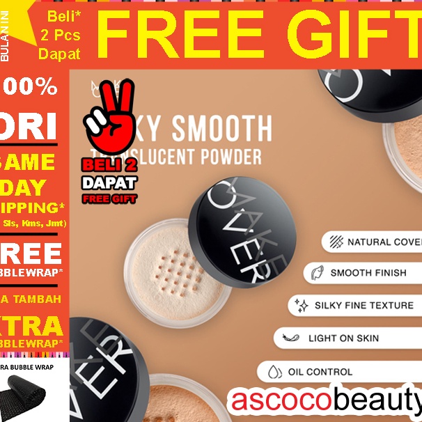 Diskon MAKE OVER Silky Smooth [ED 2025] Translucent Powder Bedak Tabur Loose Transparan 35g Makeover