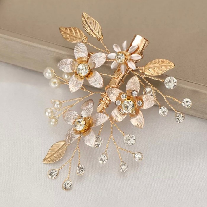 Hiasan Rambut Pesta Aksess Sanggul Jepit Rambut Pesta Wedding J17