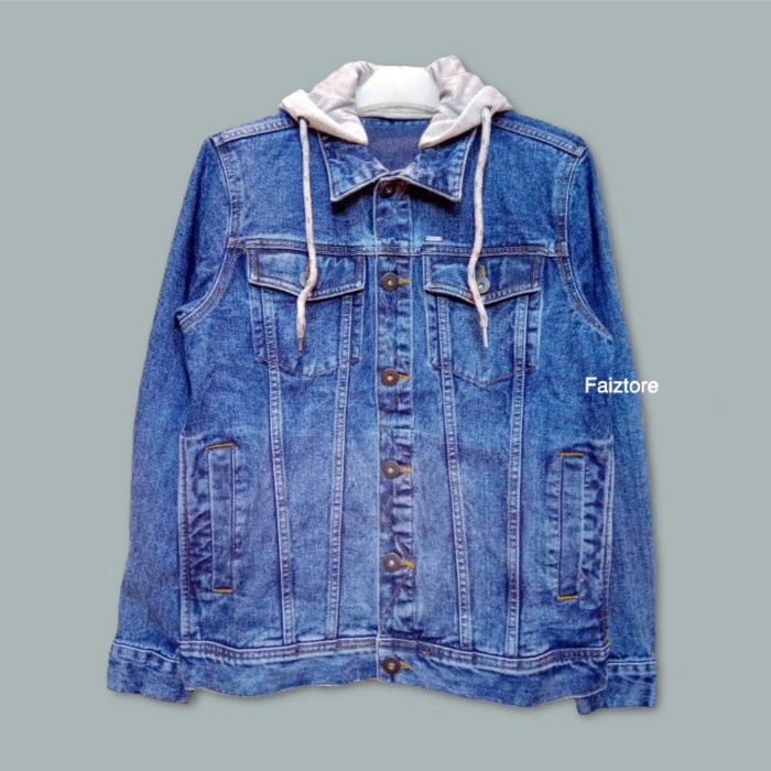 Denim Jacket Hoodie Eiger Original