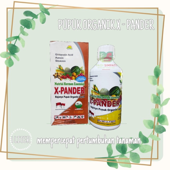Terlaris X-Pander Pupuk Organik Cair -1Liter (Free Kaos) Xpander / X Pander