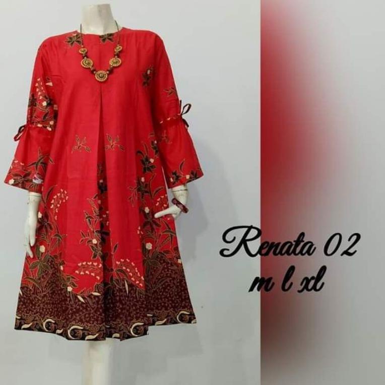 Viral Baju Batik Wanita | Tunik Batik | Best Seller | Jumbo Ld 120 Cm | Atasan Batik Wanita | Tunik 