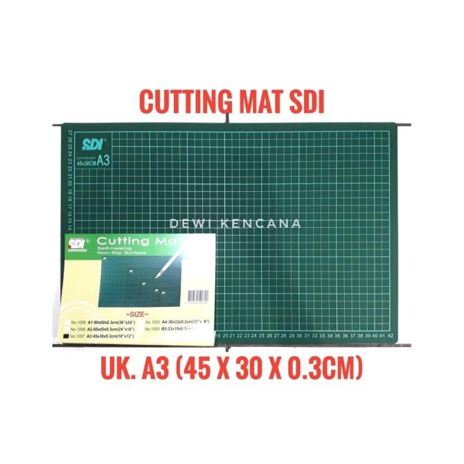 

SDI Cutting Mat A3 ( 45 x 30 x 0.3 cm ) / Alas Pemotong Kertas