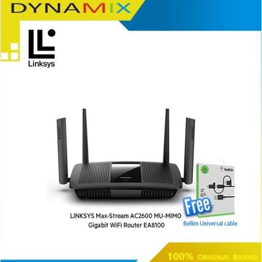 Linksys EA8100 Max-Stream AC2600 Wireless Router - EA8100-AH