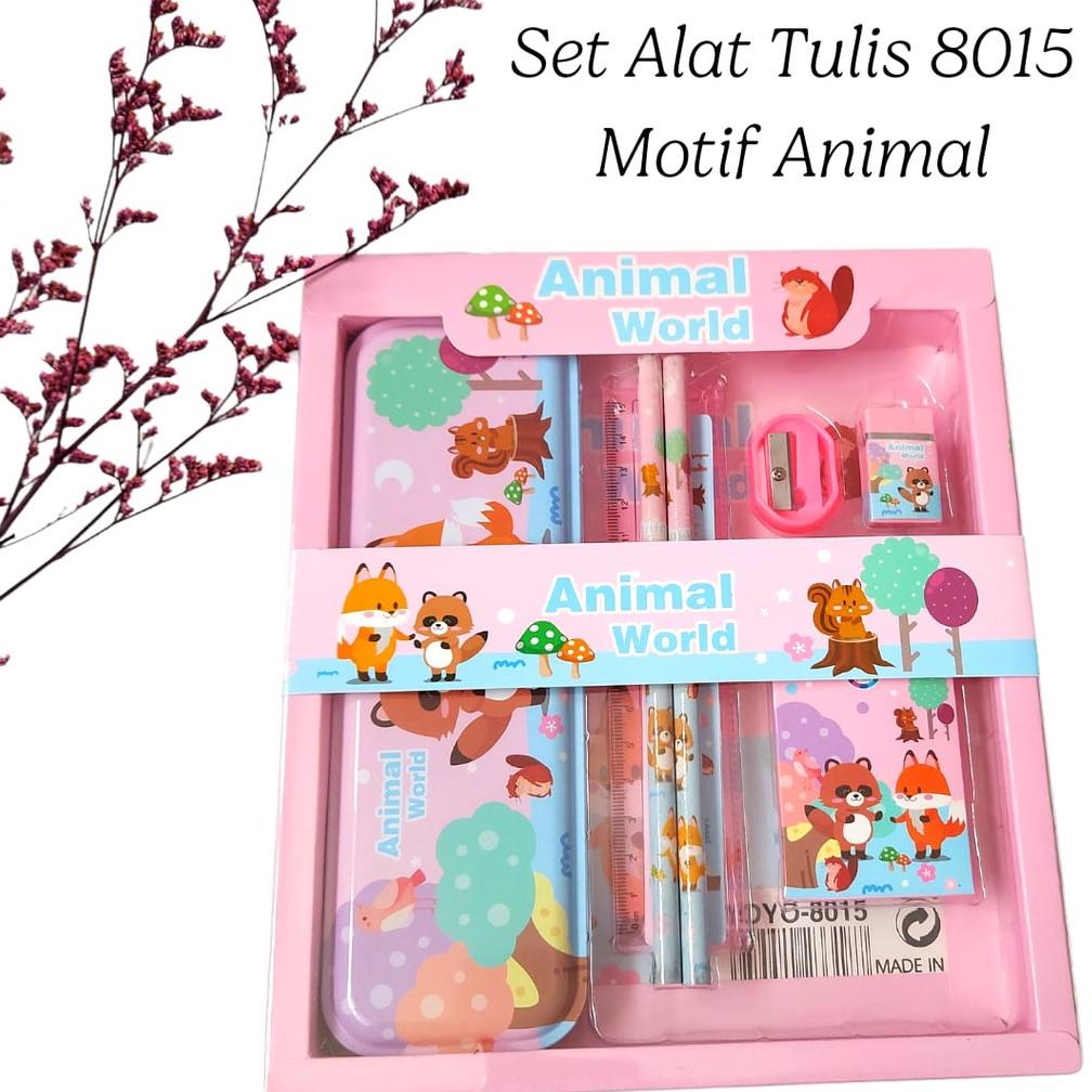 

8.8 8015 Paket Alat Tulis + Kotakpensil / Souvenir Ulang Tahun Atk Set Anak Karakter Grosir !!