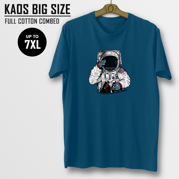 Baju Kaos Jumbo Oversized Pria XXL up 7XL Distro Big Size Cowo Keren