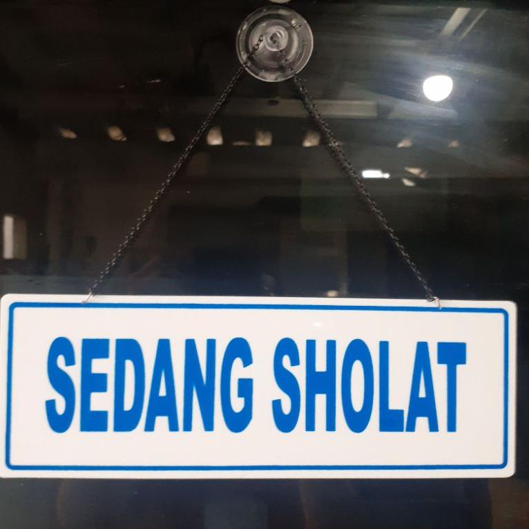 

Viral Akrilik Sign Plat Tulisan Istirahat Dan Sedang Sholat (Bolak-Balik) J23X