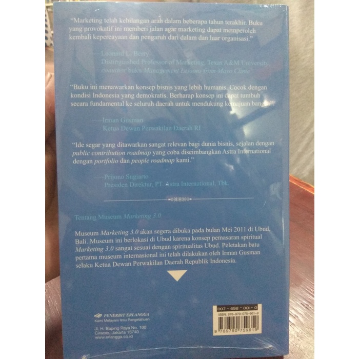 FLASH SALE MARKETING 3.0 MULAI DARI PRODUK KE PELANGGAN KE HUMAN SPIRIT KOTLER TERBARU