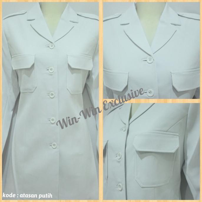 Seragam PNS Putih Wanita Kemeja PNS Putih