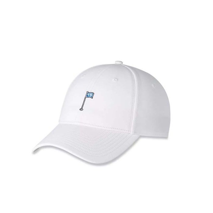 TERLARIS" TOPI GOLF FOOTJOY FJ PERFORMANCE CAP WHITE BLUE ORIGINAL