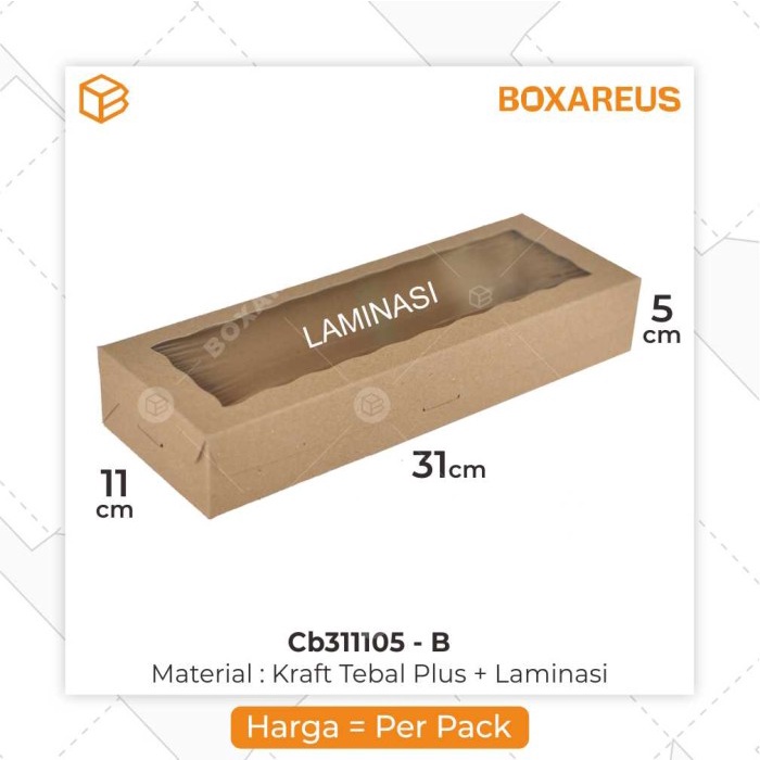 

Bestseller Cb311105 - Cake Box, Brownies Box, Dus Kue, Kotak Souvenir, Packaging