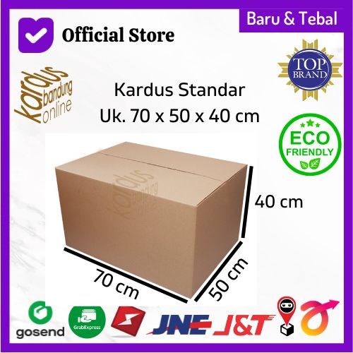 

Bestseller Kardus Box Karton Packing Polos Besar/Jumbo 70X50X40 Tebal 4 Mm