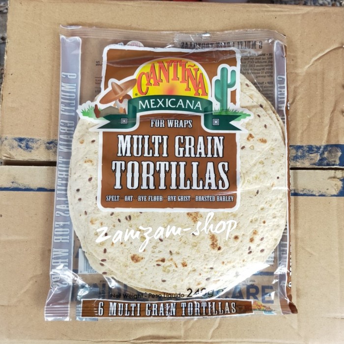 

Terlaris Cantina Multi Grain Tortilla Tortillas 240Gr Isi 6Pcs Wrap