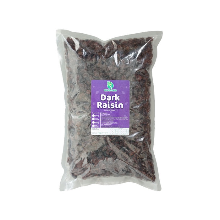 

Terlaris Jumbo Dark Raisin 1Kg / Kismis Hitam 1000 Gram