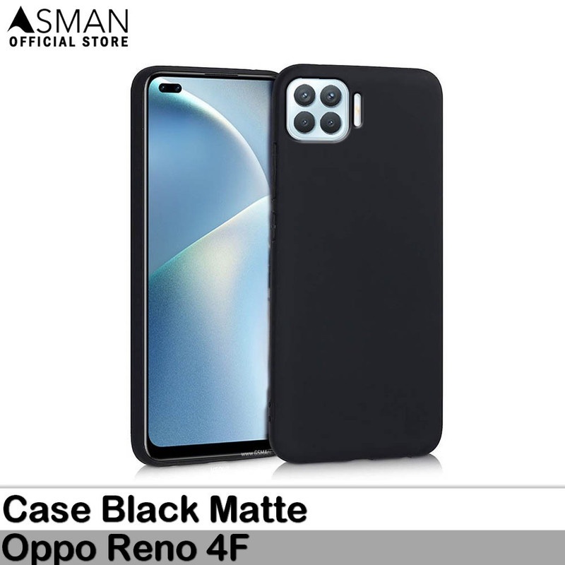 Ultraslim Oppo Reno 4F | Soft Case Black Matte - Black