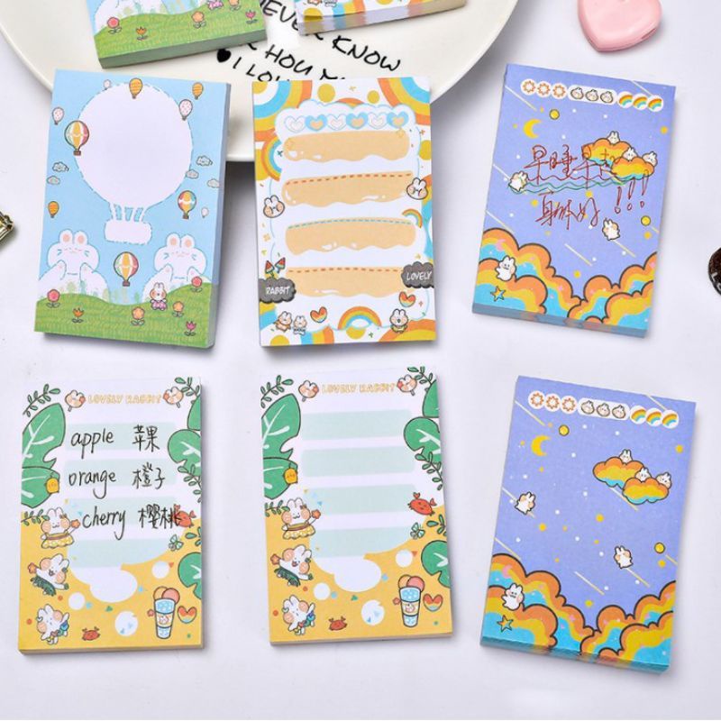 

[SERBA 1000] STICKY NOTES KARAKTER LUCU KECIL MEMO PAD NOTEPAD