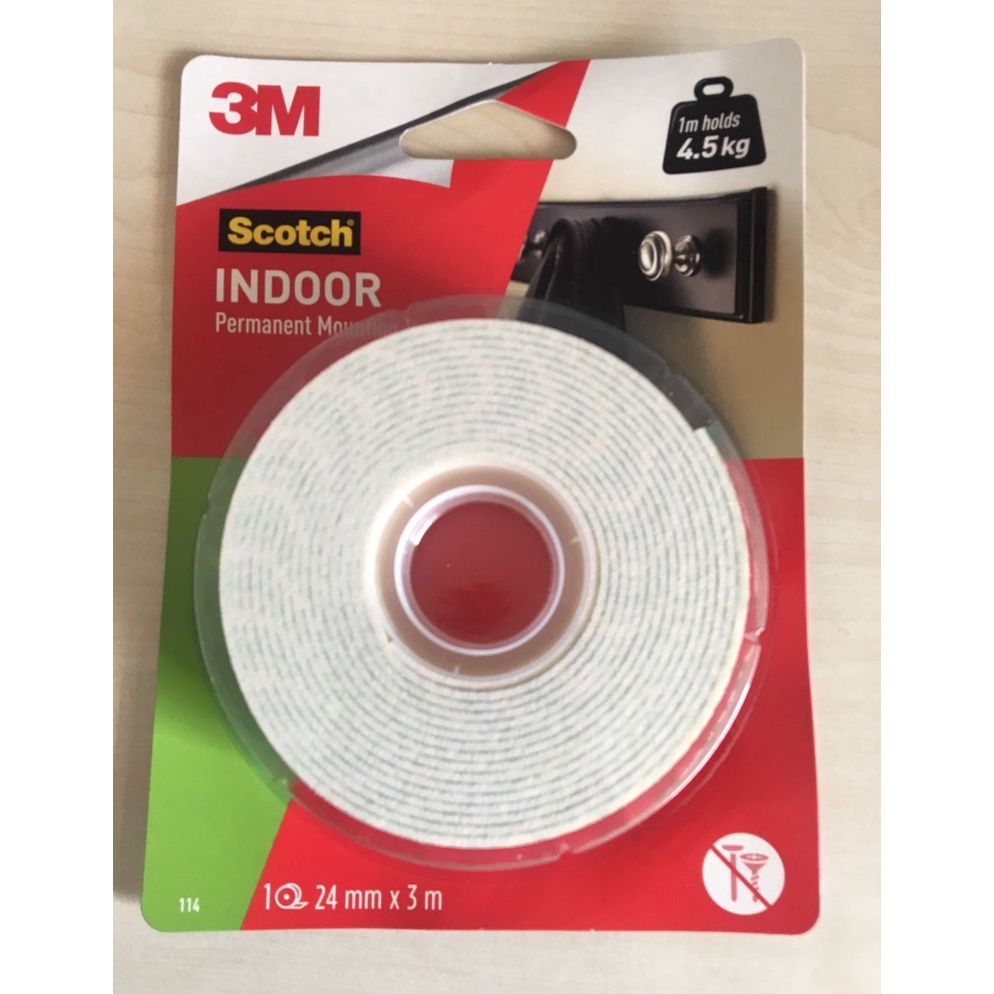 

Seller SCOTCH DOUBLE TAPE MOUNTING 24MMX3M 114-3A / DOUBLE TAPE BUSA / 3M 64