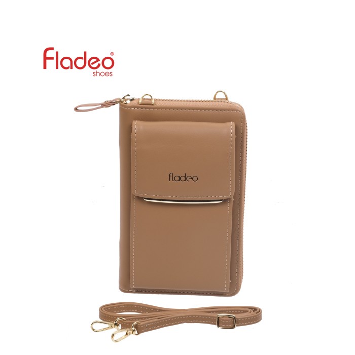 FLASH SALE FLADEO F22/QD202-DH/TAS DOMPET SLEMPANG MINI WANITA APRICOT TERMURAH