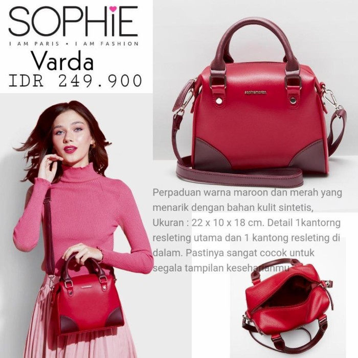 DISKON SPESIAL TAS WANITA SOPHIE MARTIN PARIS VARDA BAG TERBARU