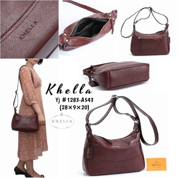 DISKON SPESIAL TAS WANITA HOBO - TAS IMPORT ORIGINAL KHELLA TIFANNY CROSSBODY 1283-A TERMURAH