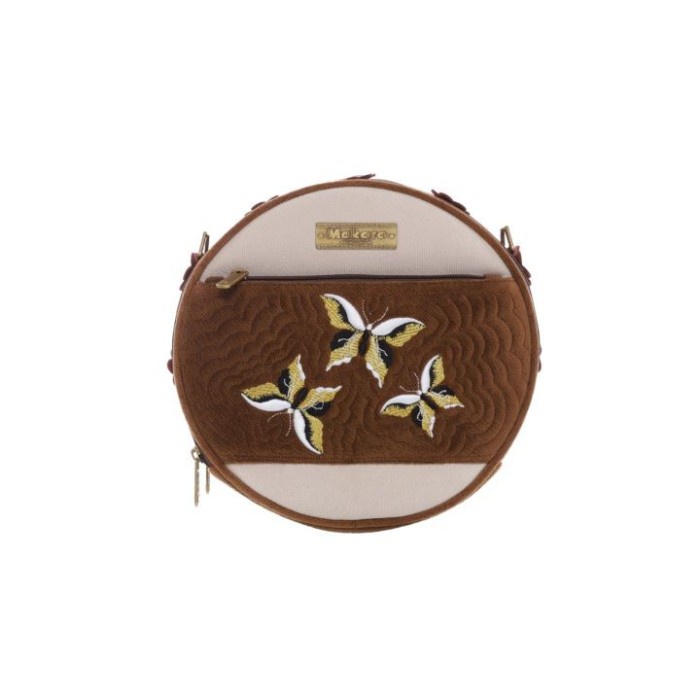 DISKON SPESIAL TAS BORDIR CANTEEN BUNDAR ROUND MAKARA BULAT ORGANIZER BAG WANITA ETNI TERMURAH