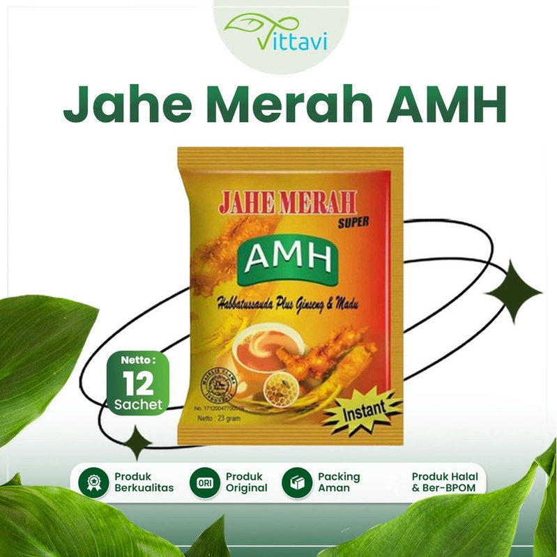 

Minuman Jahe Merah Instan AMH 12 sachet Plus Jinten Hitam Ginseng & Madu harga termurah