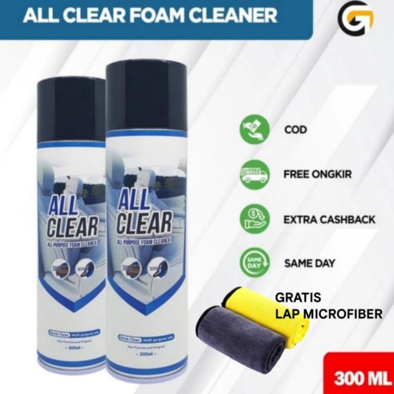 Grosir All Clear Purpose Foam Cleaner Pembersih Serbaguna Multifungsi Menghilangkn Noda Kuning Membandel Kyx