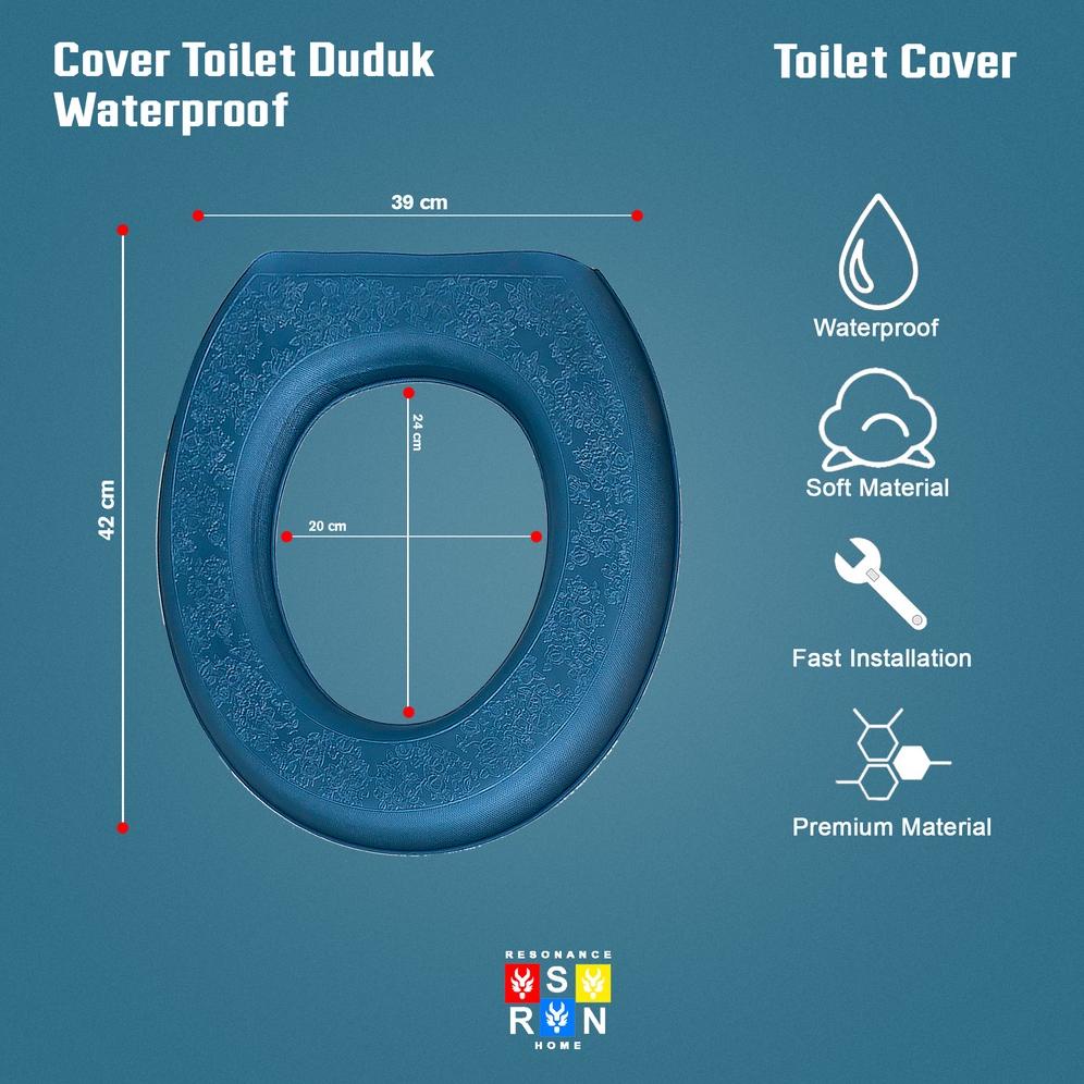 Diskon Alas Tempat Duduk Wc Toilet Waterproof Universal Cover Pelapis Dudukan Closet Tahan Air Resonance Home Msx