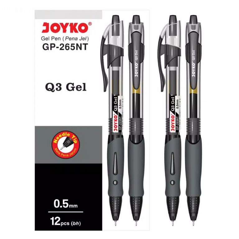 

Terlaku.. PULPEN GEL Q3 GP-265NT JOYKO 0.5 MM 12 PCS HLW
