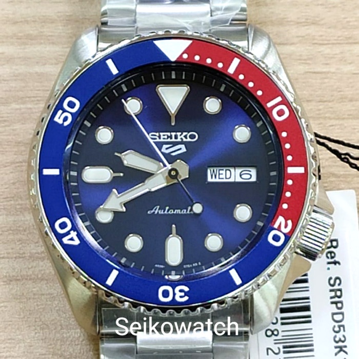 DISKON SPESIAL SEIKO 5 SPORTS SRPD53K1 AUTOMATIC MOVT MAN WR 100 M SRPD53 TERLARIS