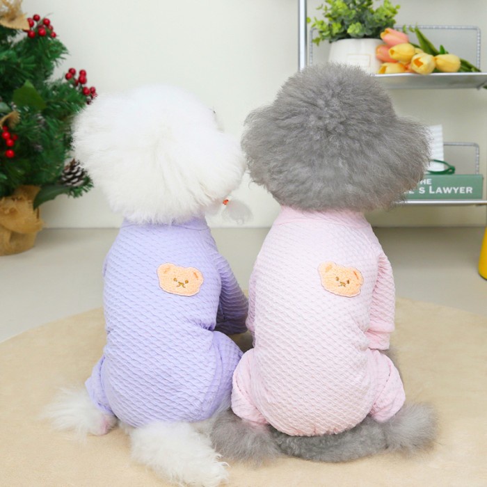 DISKON SPESIAL BAJU ANJING KUCING KECIL SEDANG POODLE JUMPSUIT PIYAMA ANJING PREMIUM TERMURAH