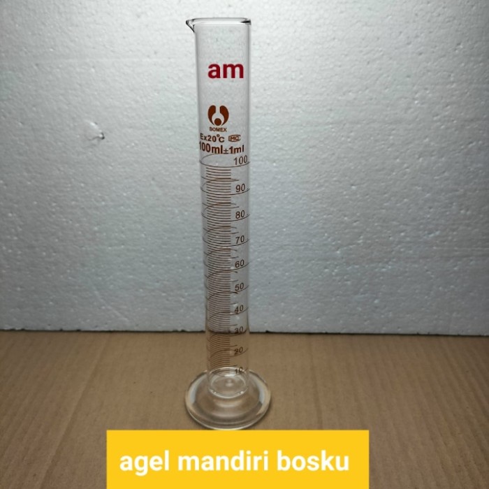 Gelas Ukur Kaca 100ml BOMEX /Measuring Silinder 100 ml ffs04