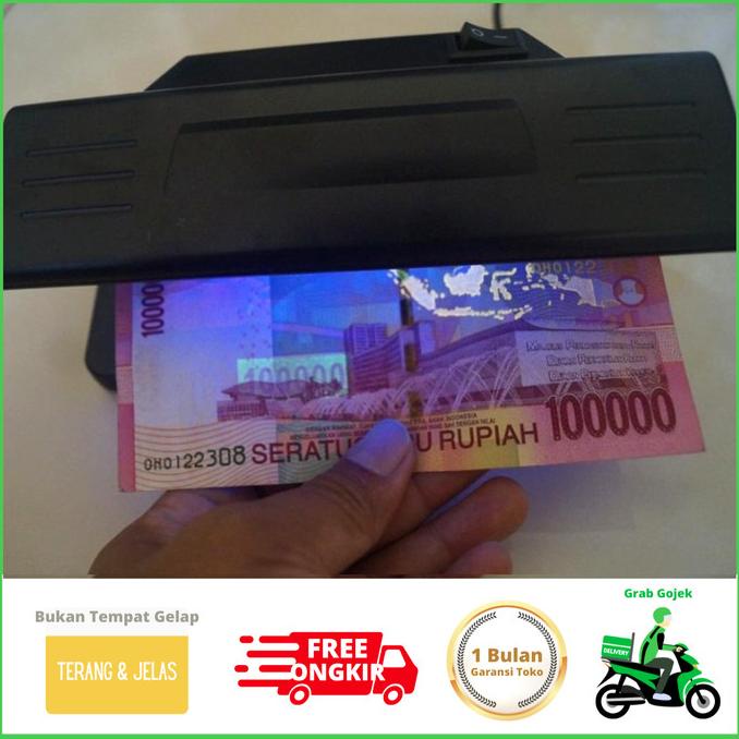 Mesin Uang Palsu / Alat Cek Duit Asli / Diteksi Lampu Sensor BRIlink