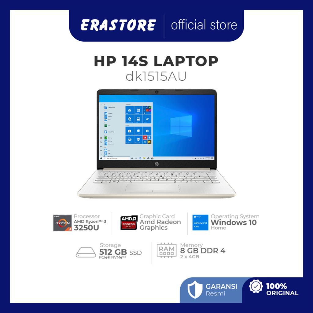 HP Laptop 14s-dk1515AU Ryzen 3 3250U 8GB 512SSD W10 14 FHD
