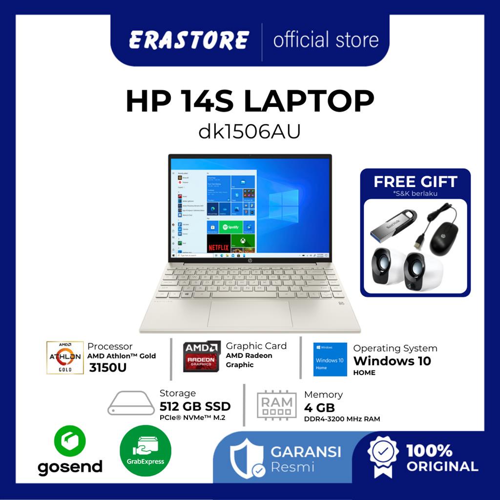 HP Laptop 14s-dk1506AU  AMD Athlon Gold 3150U 4 GB 512GB SSD