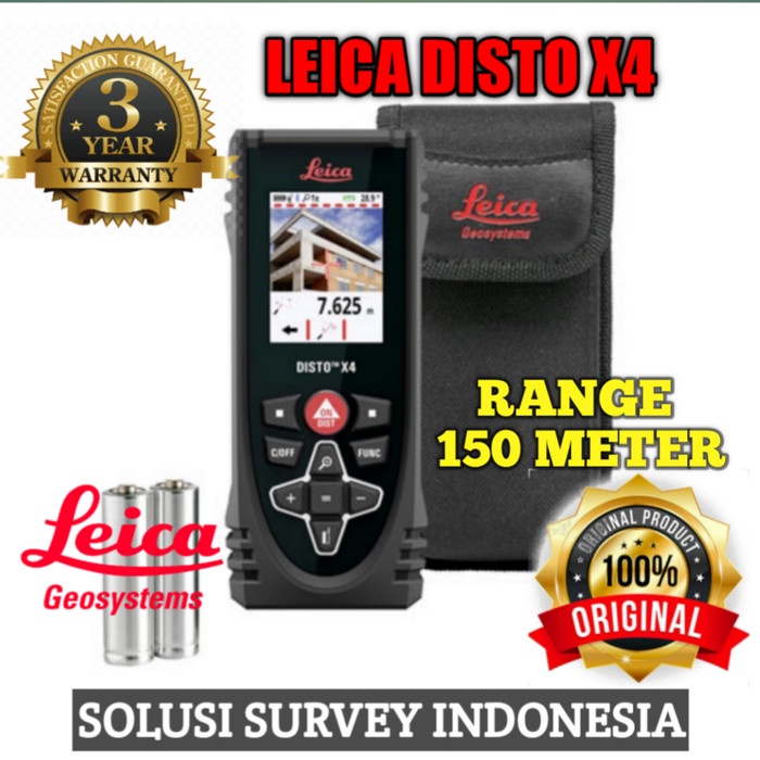 DISKON SPESIAL METERAN DIGITAL LASER 150M/METERAN LASER LEICA/LEICA DISTO X4 TERMURAH