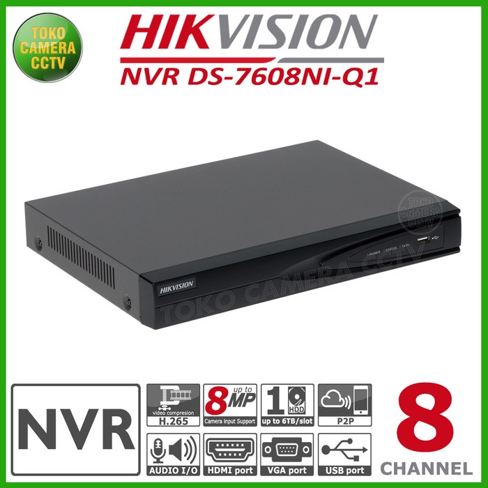 Bestseller Nvr Hikvision 8 Channel Ds-7608Ni-Q1