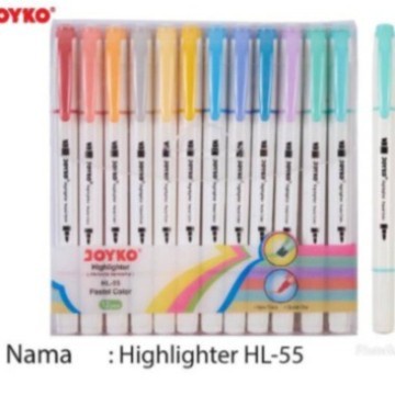 

Bestseller Hl55 Highlighter Stabilo Panjang Joyko 12 Warna