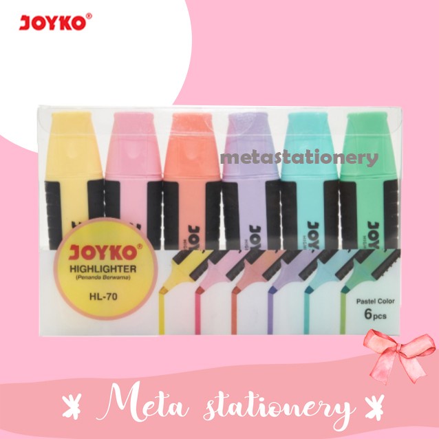

Bestseller Highlighter / Textliner / Penanda Berwarna Joyko Hl-70 Pastel Set