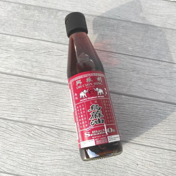 

Minyak Wijen Hitam Gajah 100% 300ml Double Elephant Black Sesame Oil