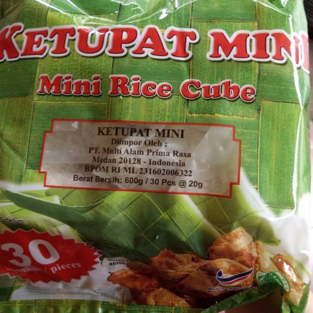 

Ready stock.. KETUPAT MINI ADABI 1 PAK ISI 30 X 20 GR. CB0