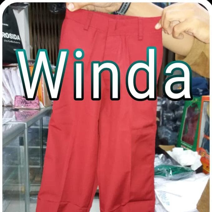 Discount Seragam Sekolah Winda Celana Panjang Karet Sd No. 3-14 - No 3-4-5, /SERAGAM SEKOLAH/KEMEJA