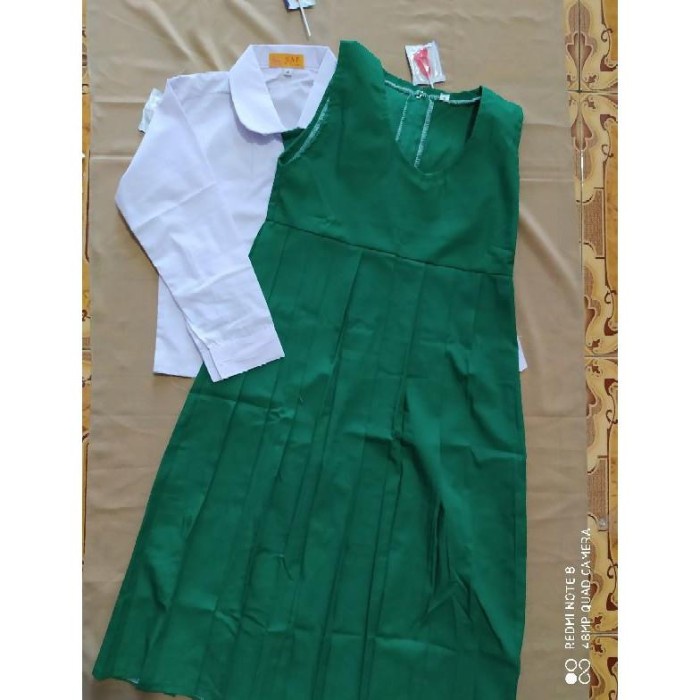 TERMURAH seragam tk hijau putih seragam tk muslimah seragam sekolah /SERAGAM SEKOLAH/KEMEJA
