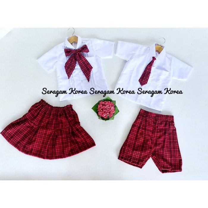 TERMURAH Seragam Korea Anak Unik/Seragam Anak/Setelan Anak/seragam sekolah TK /SERAGAM