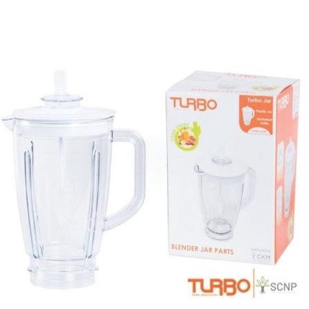 """] TURBO tabung plastik blender pisau 5 mata ORIGINAL