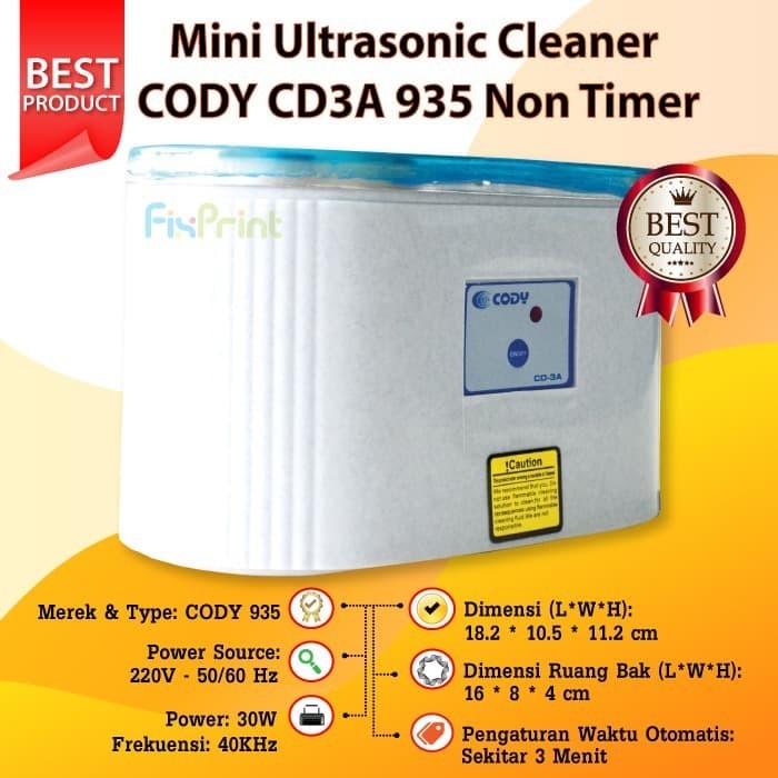 Terlaris Mini Ultrasonic Cleaner Dadi Da-968 + Timer Murah