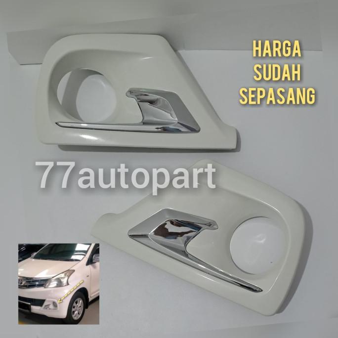 eksterior ring cover foglamp avanza 2012 2013 2014 putih