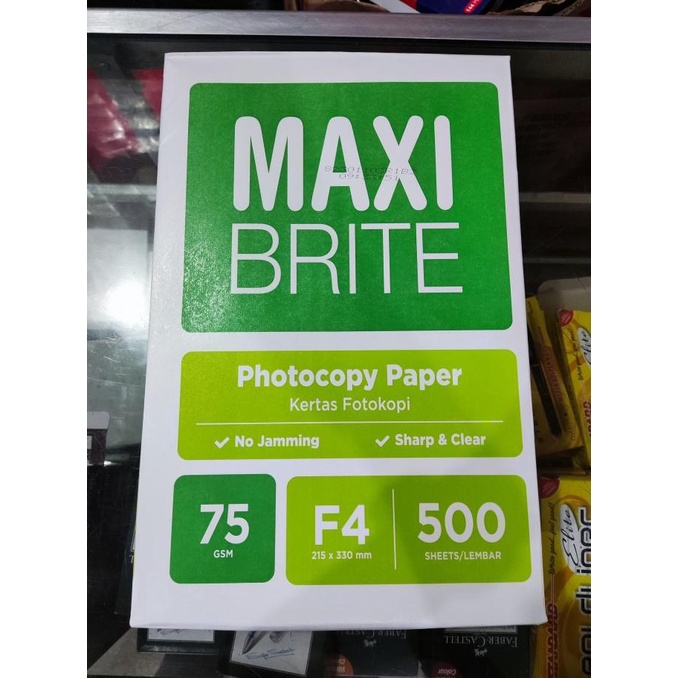 

Kertas HVS MAXI BRITE F4 75 Gram