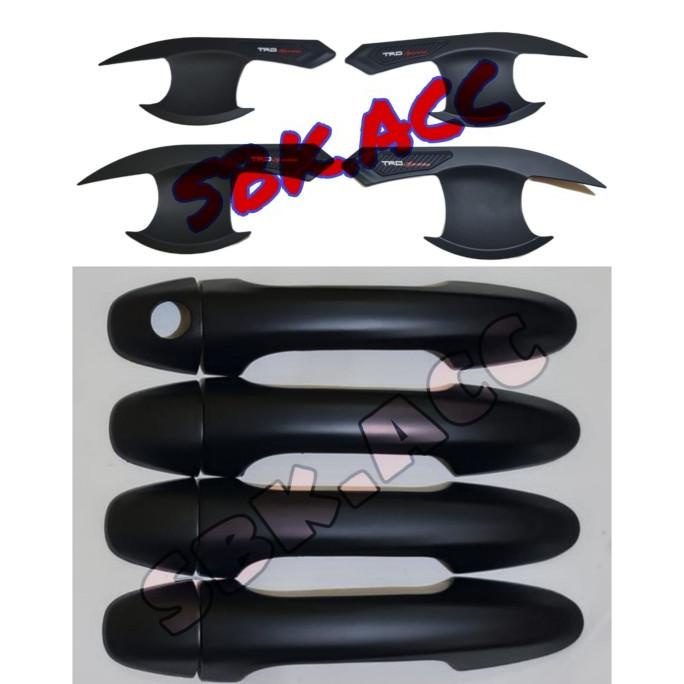 PAKET OUTER YARIS 2018-2022 TRD SPORTIVO HITAM & DOOR HANDLE COVER