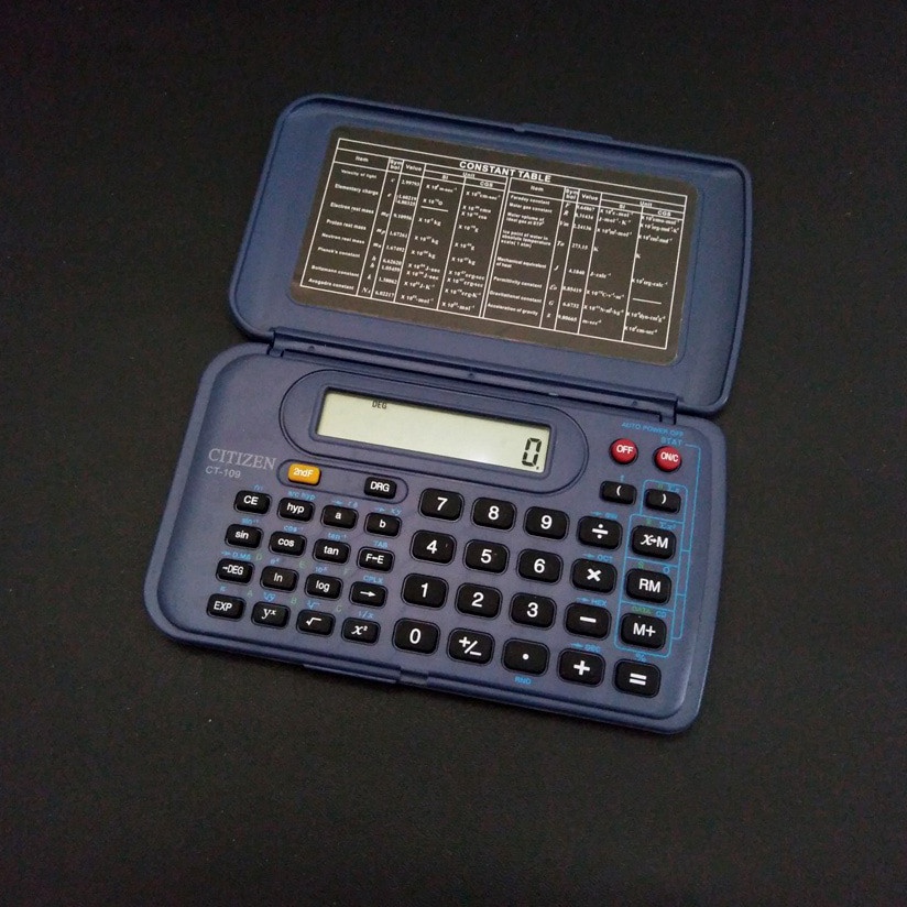 

Ready.. Kalkulator Citizen CT 109 Scientific Calculator Rumus 8CR